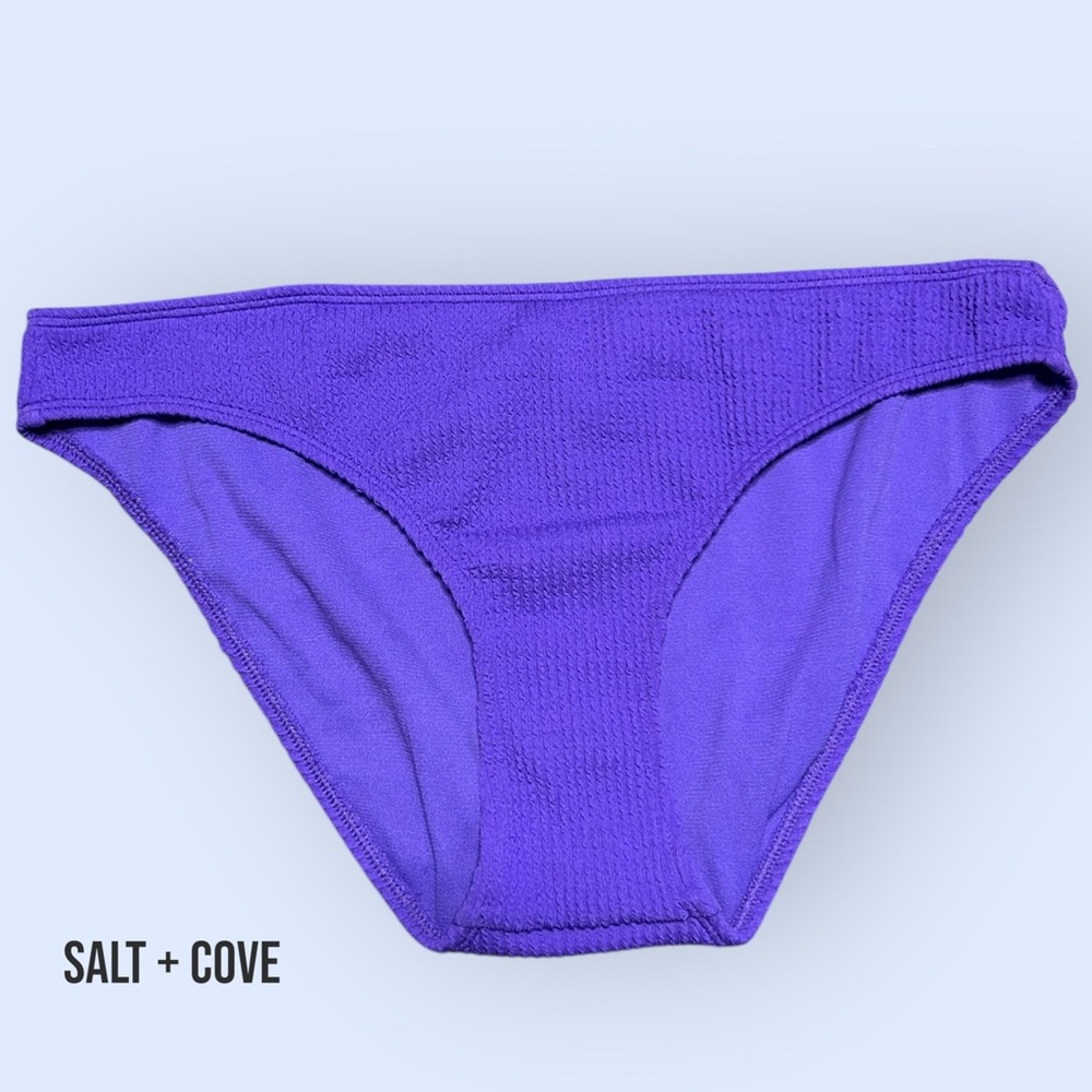Purple Textured Bikini Bottom – Size XL